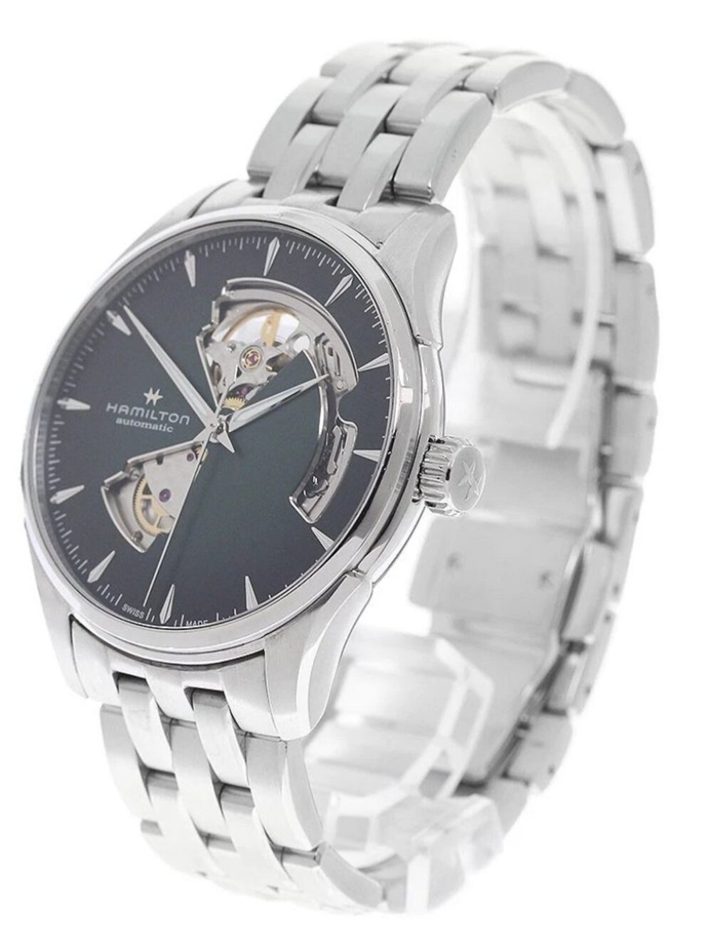 HAMILTON Jazz master H326750 Open heart green Dial Automatic Men's Watch_969047